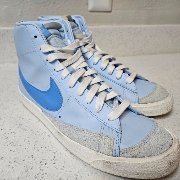 Size 10.5 - Nike Blazer '77 Vintage Mid Celestine Blue No Box Retro Sneaker - Picture 3 of 7